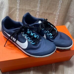 Nike Zoom Rival D 10 NAVY BLUE 7 W 5.5 W new in box